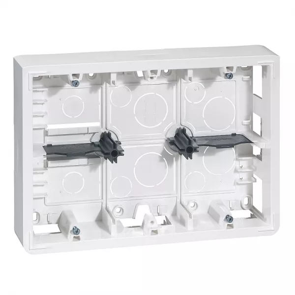 legrand-cadre saillie prof. 46mm mosaic pour 2x6, 2x8 ou 2x3x2 modules et support 080266 (080276)