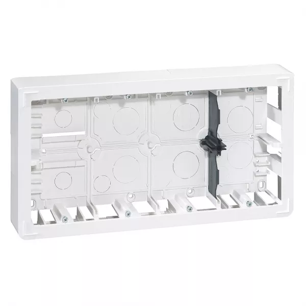 legrand-cadre saillie profondeur 46mm mosaic pour 2x10 modules et support 080268 (080278)