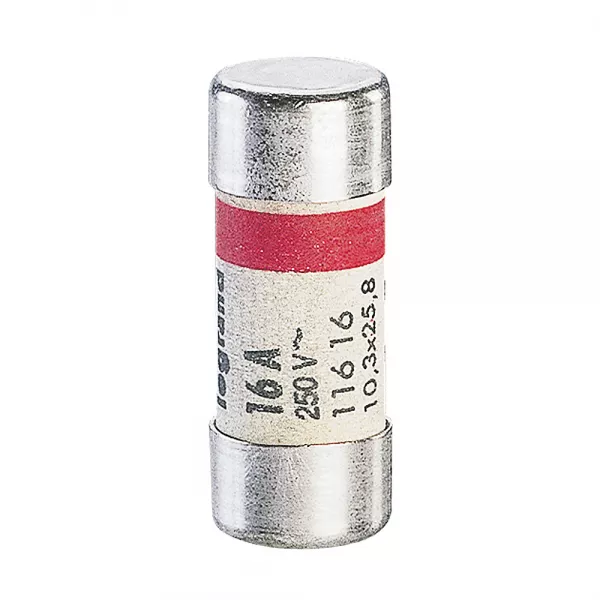 legrand-cartouche cylindrique domestique 10,3x25,8mm sans voyant - 16a (011616)