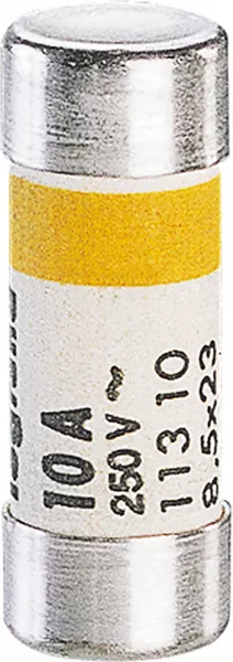 legrand-cartouche cylindrique domestique 8,5x23mm sans voyant - 10a (011310)