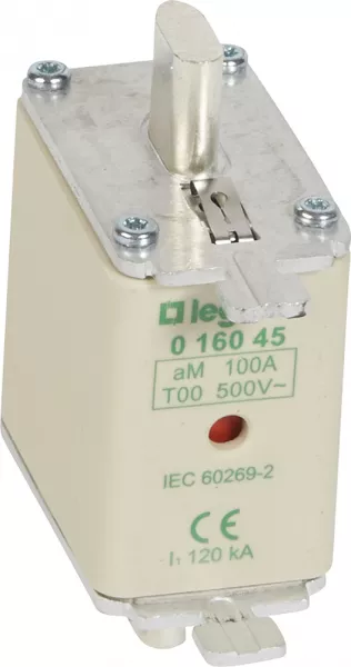 legrand-cartouche industrielle � couteau typeam taille 00 - avec voyant - 100a (016045)