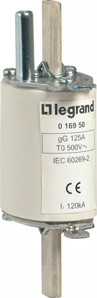 legrand-cartouche industrielle � couteau typegg taille 0 - avec voyant - 160a (016855)