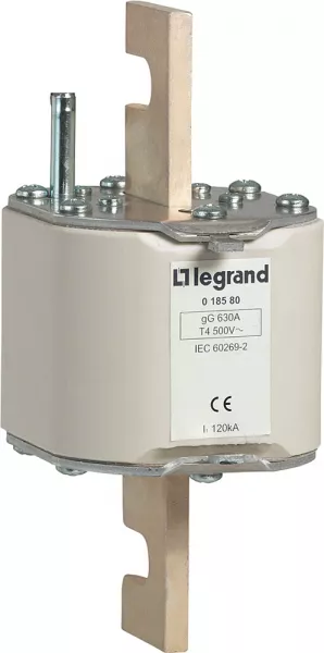 legrand-cartouche industrielle � couteau typegg taille 4 - avec percuteur - 630a (018580)