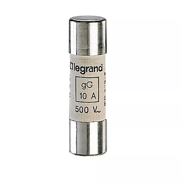 legrand-cartouche industrielle cylindrique typegg 14x51mm sans percuteur - 10a (014310)
