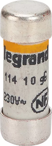 legrand-cartouches fusibles pour porte-fusibles - avec t�moin - 8,5x23mm - 10a (092901)