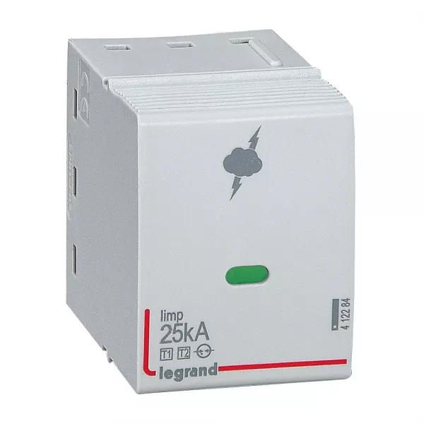 legrand-cassette de remplacement pour parafoudres typet1 + typet2 iimp 25ka (412284)