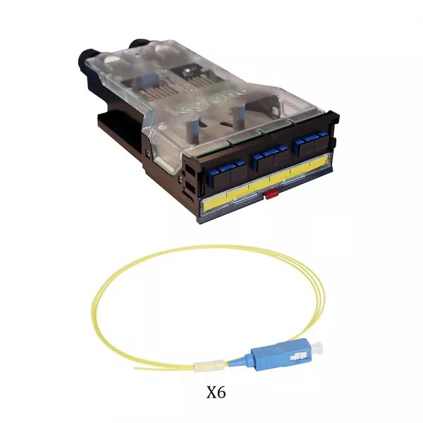 legrand-cassette lcs� fibre optique avec 1 bloc sc duplex -6 fibres monomode 9/125 ?m (032184)