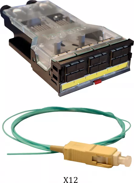 legrand-cassette lcs� fibre optique avec bloc sc duplex -12 fibres multimode 50/125?m (032182)