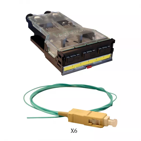 legrand-cassette lcs� fibre optique avec bloc sc duplex 6fibres multimode 50/125?m (032180)