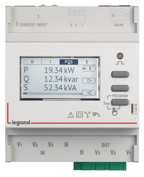 legrand-centrale de mesure modulaire pour tores rogowski souples ouvrants (412048)