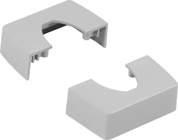 legrand-chapeau compatible ovaline colonnette 1 compartiment 45mm - gris (980974)