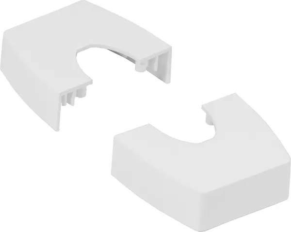 legrand-chapeau compatible ovaline colonnette 2x45mm ou 1x80mm - blanc (980976)
