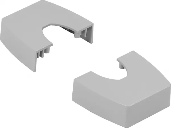 legrand-chapeau compatible ovaline colonnette 2x45mm ou 1x80mm - gris (980977)