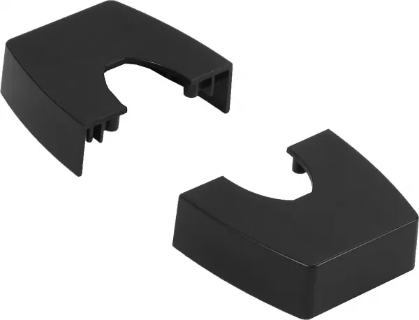 legrand-chapeau compatible ovaline colonnette 2x45mm ou 1x80mm - noir (980978)