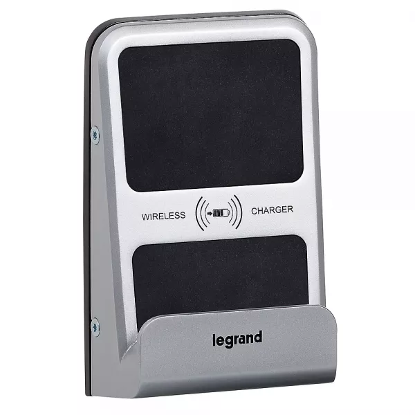 legrand-chargeur sans fil induction 1a 5w semi encastr� ip66 ik08 - couleur alu (077599)
