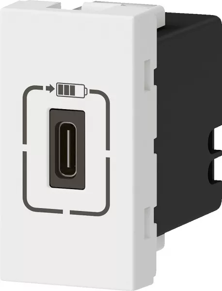 legrand-chargeur usb type-c 1,5a 5v= 7,5w mosaic 1 module 230v - blanc (077589)