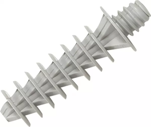 legrand-cheville � visser grise ral7035 pour per�age �8mm et t�te filet�e �6,6mm pas 150 (031882)