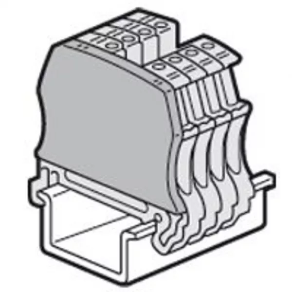 legrand-cloison terminale pr bloc jonc viking 3 � vis - 1 entr/1 sort - pas 12 et 15 (037551)