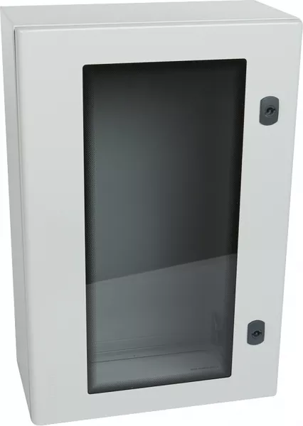 legrand-coffret atlantic m�tal ip66 ik10 ral7035 - porte vitr�e 600x400x200mm et plaque (036929)