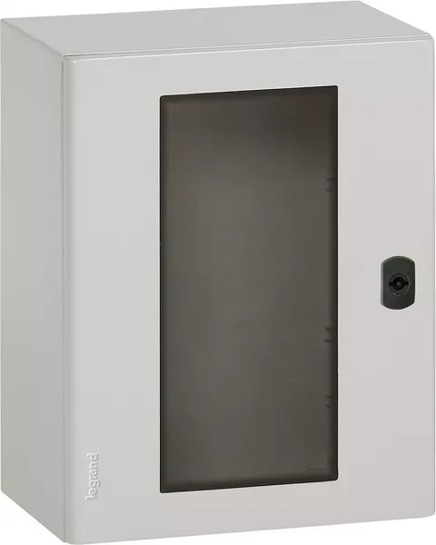 legrand-coffret atlantic m�tal ip66 ik10 ral7035 - porte vitr�e 800x600x300mm et plaque (036947)