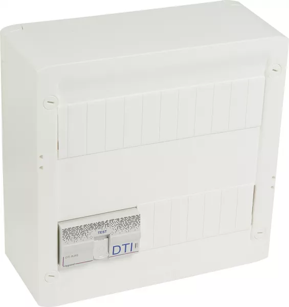 legrand-coffret basique grade 2 tv drivia 13 - 4xrj45 stp + r�partiteur tv 2 sorties (413248)