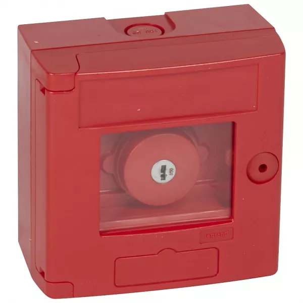legrand-coffret bris de glace coup de poing ip44 rouge - montage en saillie (038003)