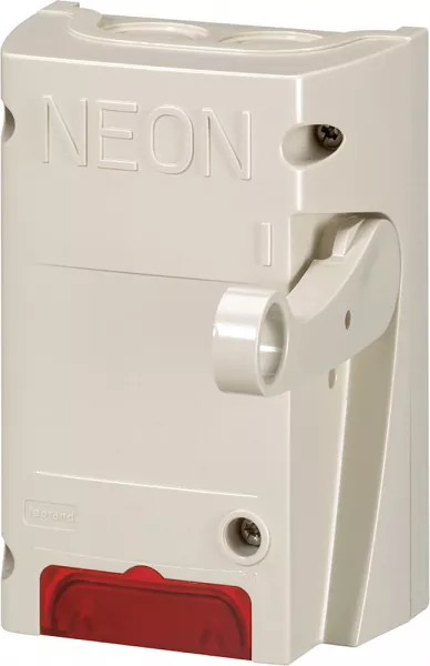 legrand-coffret coupure enseigne lumineuse inter pompier 2p 16a 250v �quip� 1 voyant (038050)