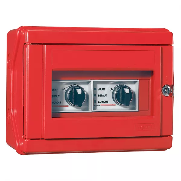 legrand-coffret de commande pour extraction de fum� avec 2 commutateurs et 2x3 voyants (038037)