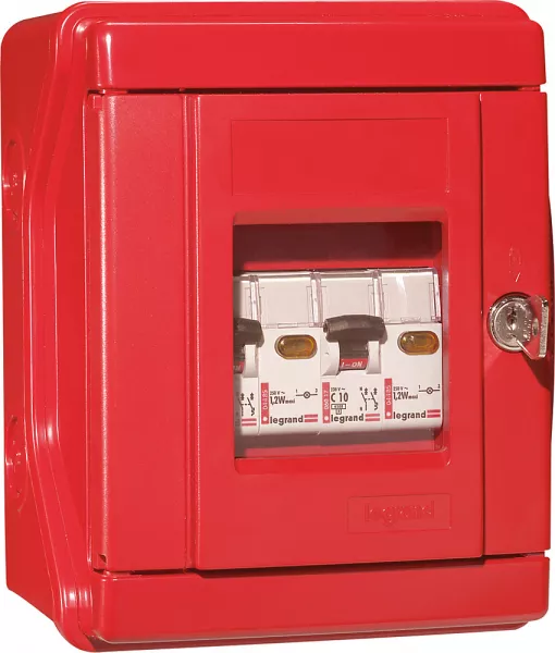 legrand-coffret de s�curit� plexo �quip� ip55 - ik07 -2 disjoncteur p+n (16a et 10a) (038082)