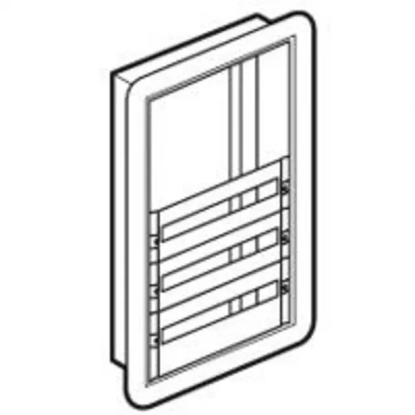 legrand-coffret distribution encastr� xl�160 - tout modulaire espace d�di� - 3 rang�es (020025)