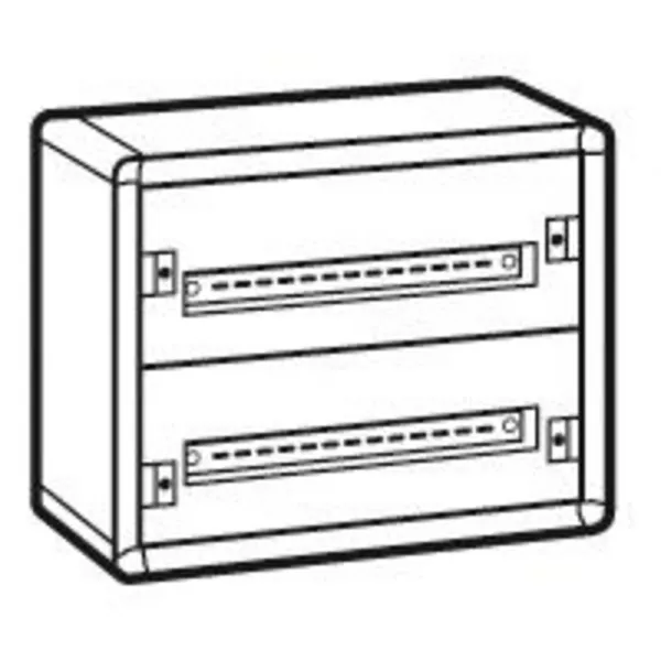 legrand-coffret distribution m�tal xl�160 2 rang�es 450x575x147mm - 48 modules (020002)