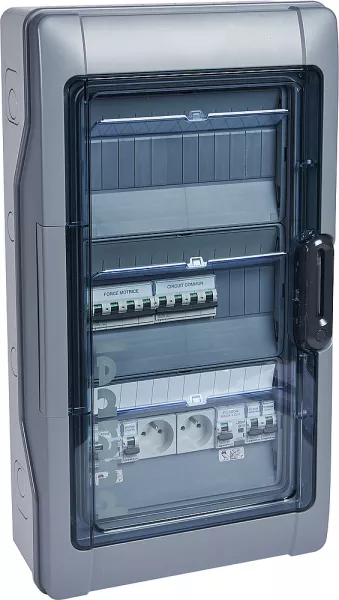 legrand-coffret dtu ip65 ik09 1 d�part 40a - arriv�e et d�part sur bornier (401996)
