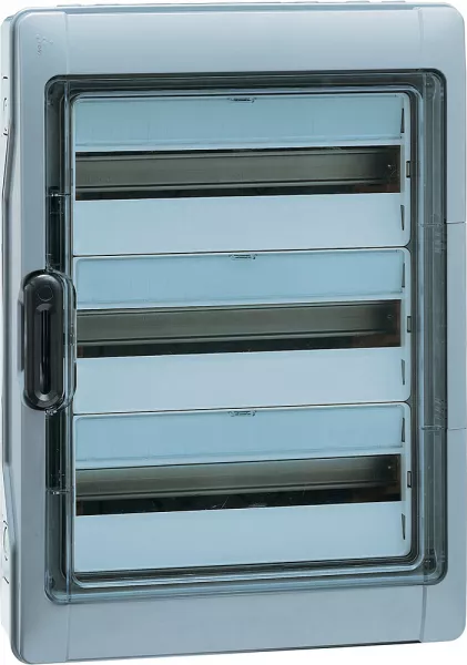 legrand-coffret �tanche plexo� 3x12 modules avec embouts perforation directe pr�mont�s (001923)