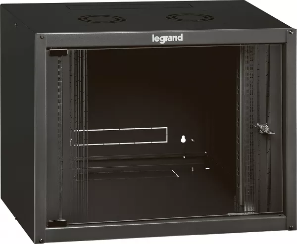 legrand-coffret fixe 19pouces livr� mont� linkeo capacit� 9u - 492x600x450mm (646201)