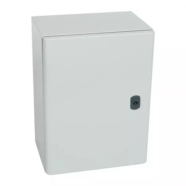 legrand-coffret metal atlantic version vertical 1 porte 400x300x200mm avec plaque (036917)