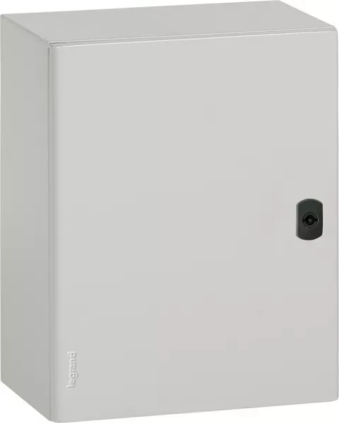 legrand-coffret metal atlantic version vertical 1 porte 500x400x200mm avec plaque (036918)