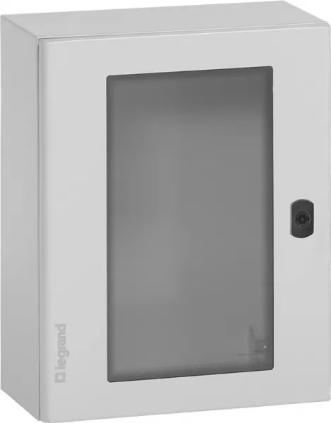 legrand-coffret m�tal avec porte vitr�e atlantic m�tal ip66 ik10 500x400x200mm - ral7035 (035493)