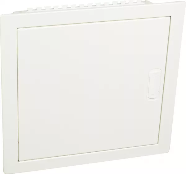 legrand-coffret modulaire encastr� 1 rang�e 12+2 modules porte m�tal extra plate blanche (001531)