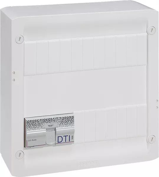 legrand-coffret multim�dia basique avec brassage - �quip� et pr�c�bl� 4 prises rj45 (413218)