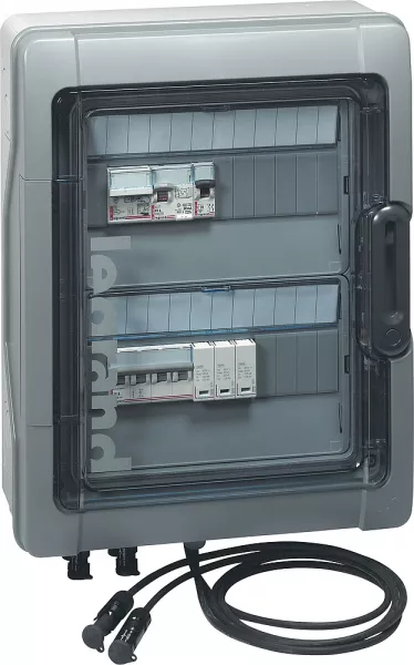 legrand-coffret photovolta�que - ip65 - pr�-c�bl� 3kwc dc + ac pour 1 ou 2 cha�nes (414001)