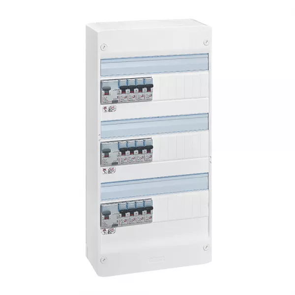 legrand-coffret pr�c�bl� drivia 3 rang�es : 3 inter diff 1x63a +2x40a + 12 disjoncteurs (200851)