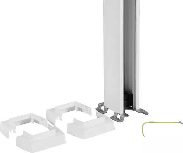 legrand-colonne clippage direct 1 compart 2 faces h. 3,92m couv pvc/corps alu - blanc (653013)