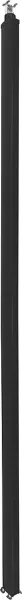 legrand-colonne clippage direct 2 compart h. 2,67m couvercle pvc et corps en alu - noir (653032)