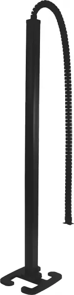 legrand-colonne mobile clippage direct 1 compart 2 faces h. 2m couv pvc corps alu - noir (653008)