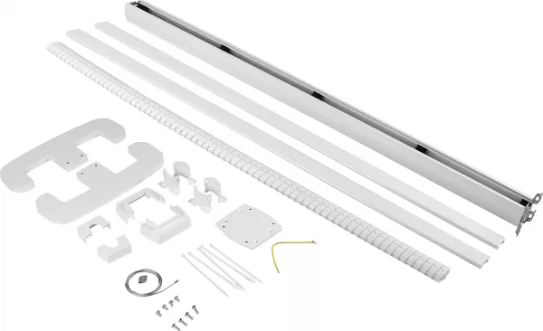 legrand-colonne mobile clippage direct 1 compart 2 faces h. 2m couv pvc corps alu -blanc (653006)