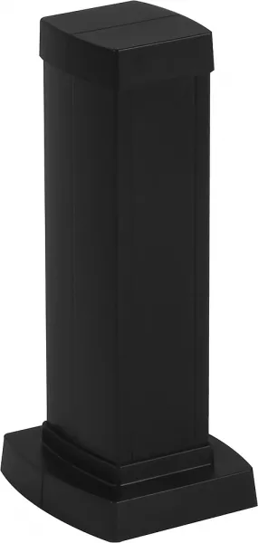 legrand-colonnette clippage direct 1 compart 2 faces h.0,30m couv pvc corps en alu noir (653002)