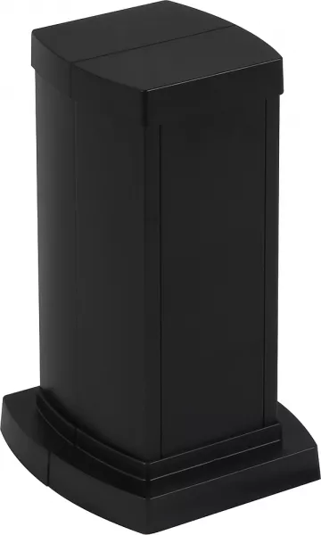 legrand-colonnette universelle 2 compart hauteur 0,30m couvercle et corps en alu - noir (653122)