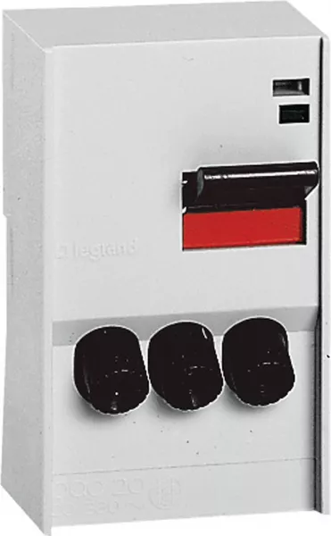 legrand-combin� pac � cartouches pac saillie 20a 3p - gris clair (046164)