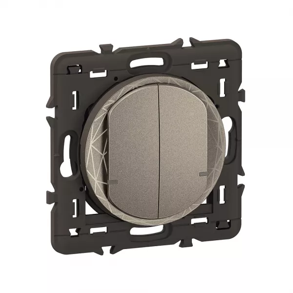 legrand-commande double sans fils c�liane with netatmo - titanium (ct0415)