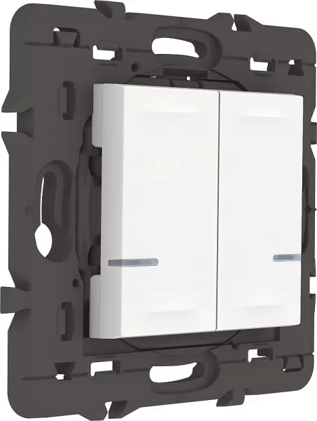 legrand-commande double sans fils �clairage/prise mosaic with netatmo sans plaque blanc (077724la)